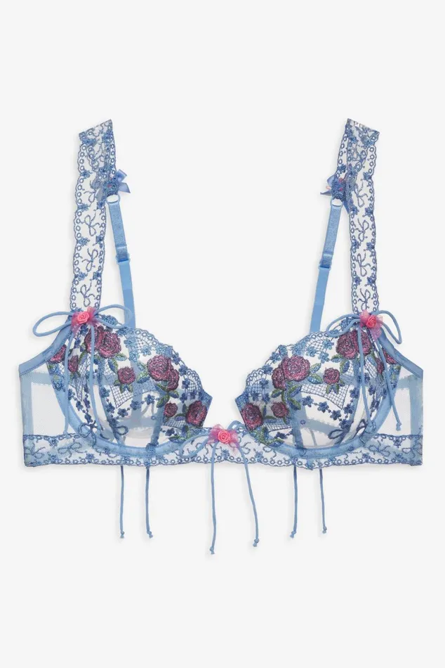 Women Lingerie For Love and Lemons Katara Underwire Bra Blue Women Lingerie For Love and Lemons Katara Underwire Bra Blue