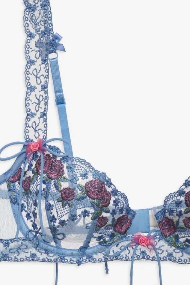 Women Lingerie For Love and Lemons Katara Underwire Bra Blue Women Lingerie For Love and Lemons Katara Underwire Bra Blue