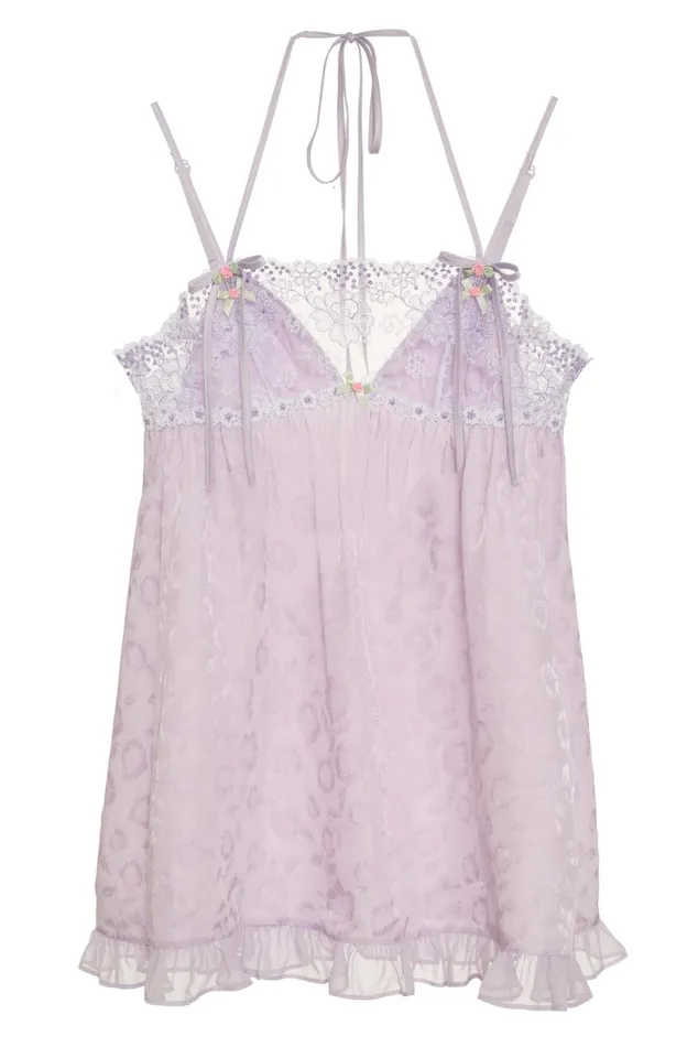 Women Lingerie For Love and Lemons Margaux Slip Dress Purple Women Lingerie For Love and Lemons Margaux Slip Dress Purple