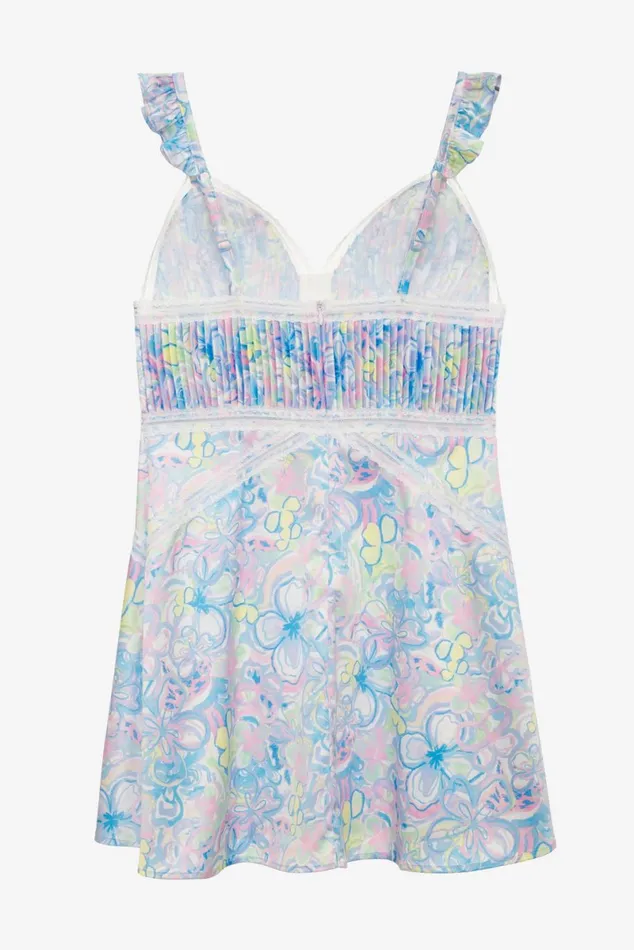 Women Lingerie For Love and Lemons Midsummer Floral Slip Dress Blue Women Lingerie For Love and Lemons Midsummer Floral Slip Dress Blue