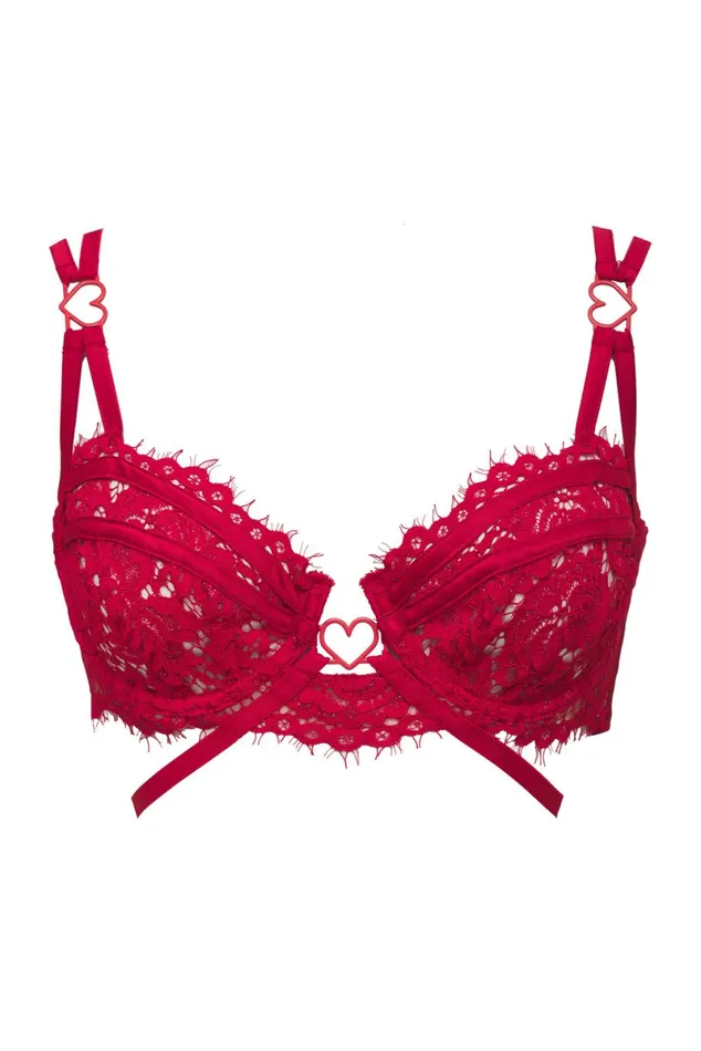 Women Lingerie For Love and Lemons Rosa Lace Underwire Bra Red Women Lingerie For Love and Lemons Rosa Lace Underwire Bra Red