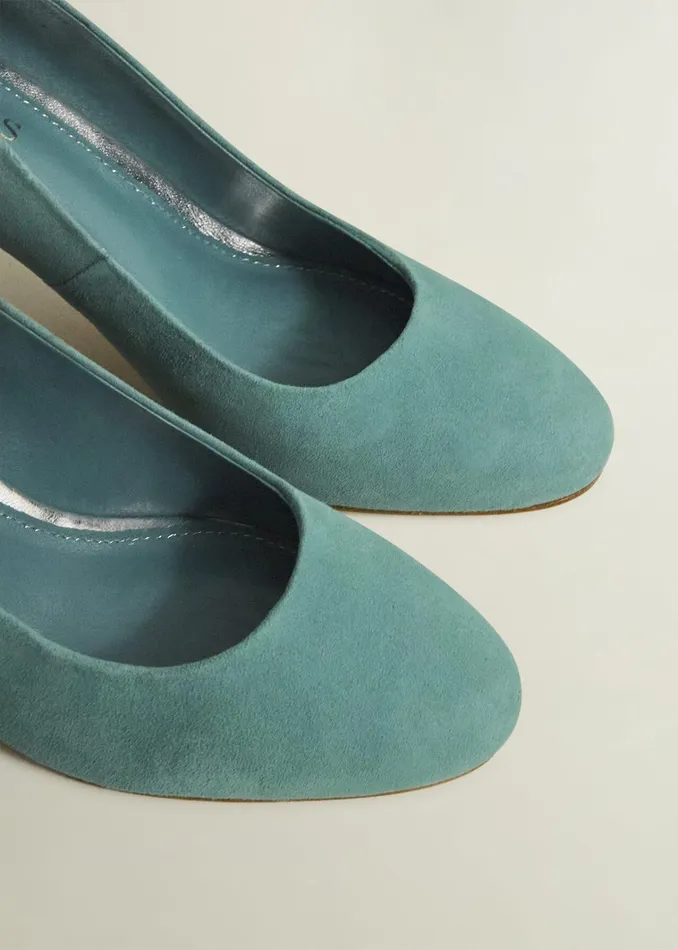 Women Lizzie Suede Court Shoes Deep Aqua Green Hobbs Court Shoes