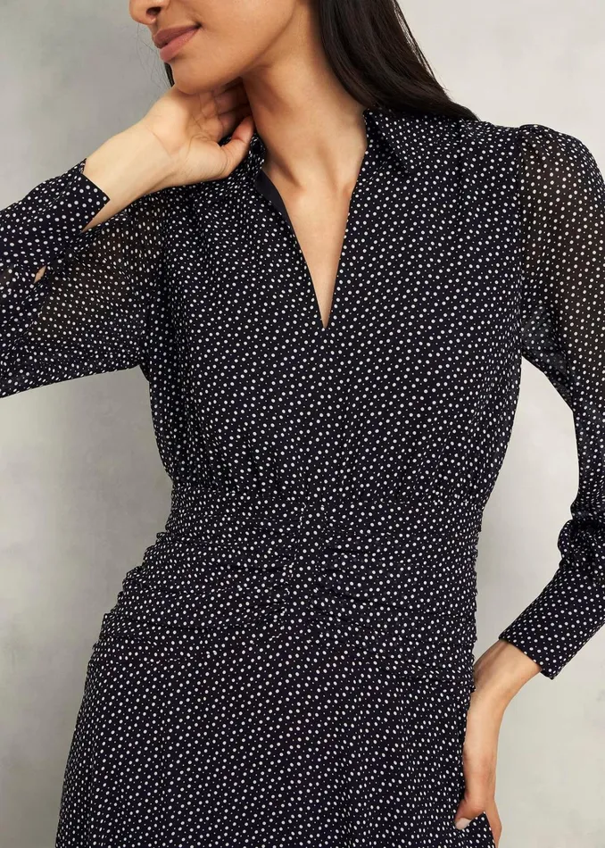 Women Longstock Dress Black Ivory Hobbs Dresses and Jumpsuits
