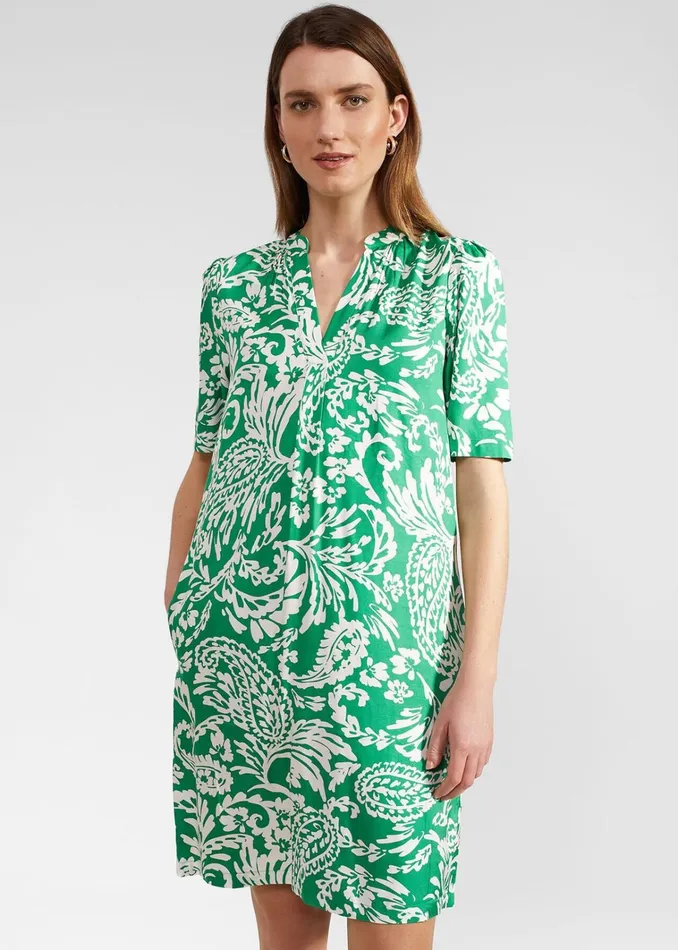 Women Lucille Dress Green Ivory Hobbs Dresses and Jumpsuits