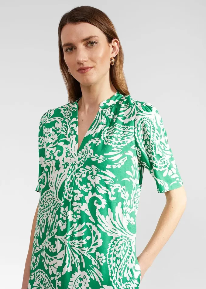 Women Lucille Dress Green Ivory Hobbs Dresses and Jumpsuits