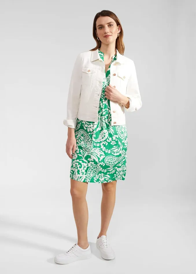 Women Lucille Dress Green Ivory Hobbs Dresses and Jumpsuits