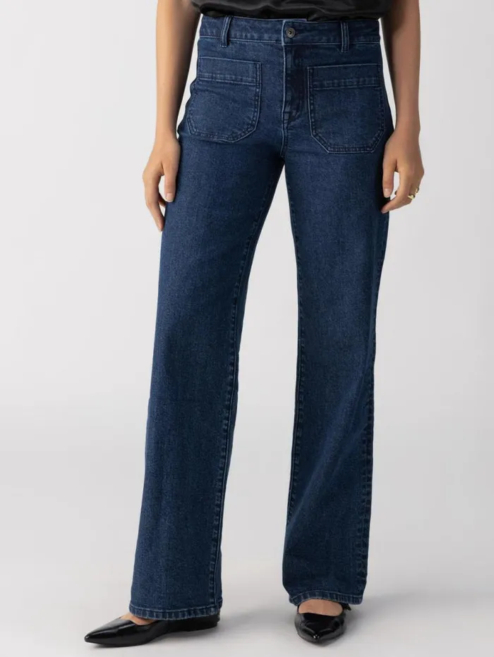 Women Marine Full Length Standard Rise Jeans Aspen Sanctuary Clothing Denim