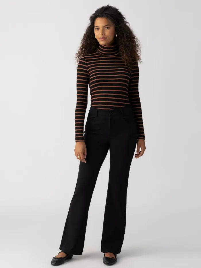 Women Maya Flare Standard Rise Pant Black Sanctuary Clothing Leggings