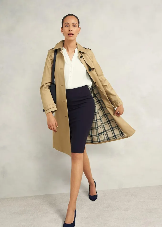 Women Mel Skirt Navy Hobbs Skirts