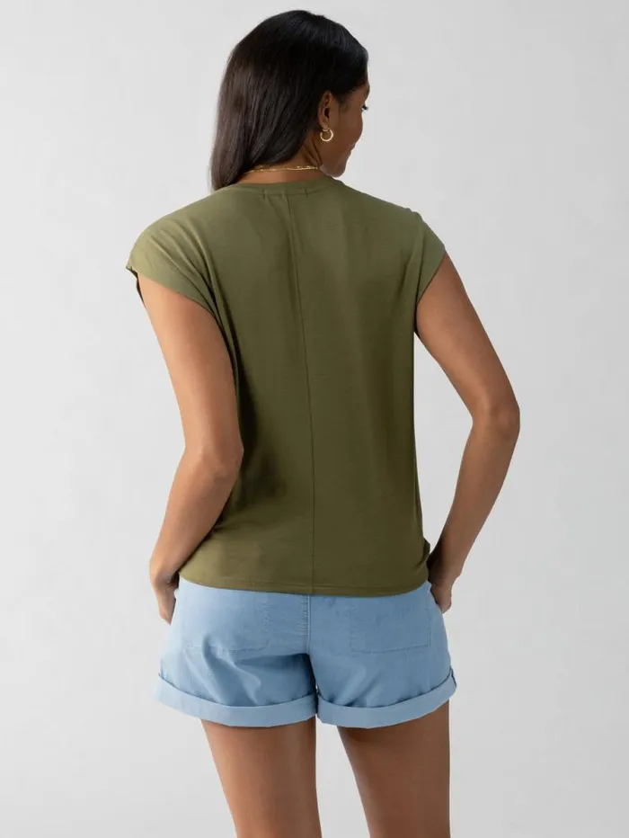 Women New Era Tee Burnt Olive Sanctuary Clothing Tees and Tops Women New Era Tee Burnt Olive Sanctuary Clothing Tees and Tops