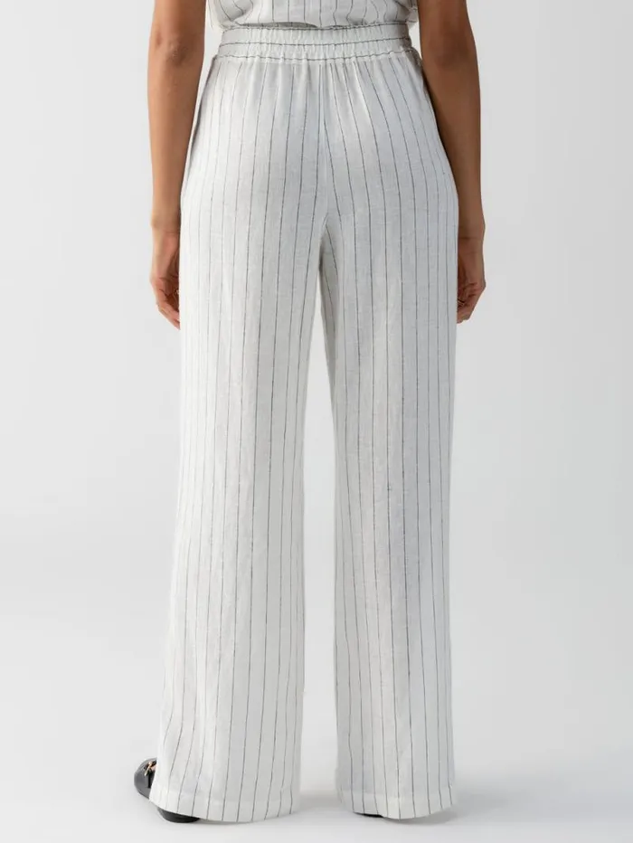 Women Ocean Front PullOn Standard Rise Pant Biarritz Stripe Sanctuary Clothing Pants
