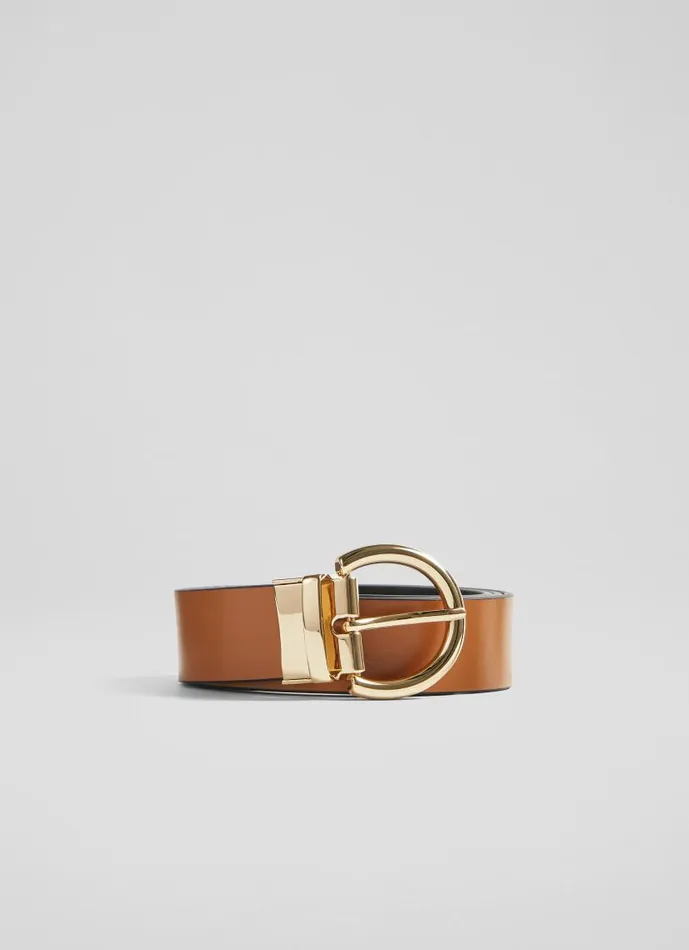 Women Odette Black And Tan Leather Reversible Belt LKBennett Belts Women Odette Black And Tan Leather Reversible Belt LKBennett Belts