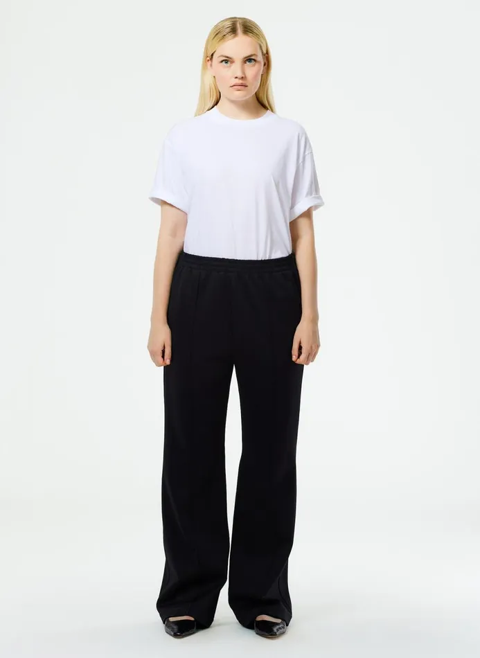 Women Pants and Shorts Tibi Active Knit Scottie Jogger Black