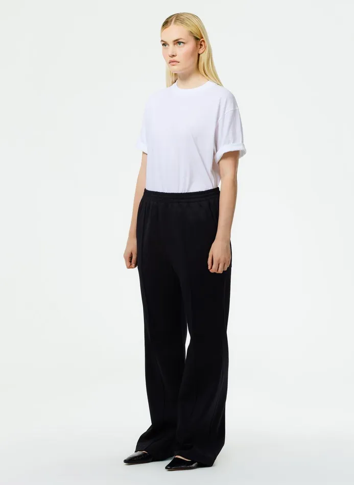 Women Pants and Shorts Tibi Active Knit Scottie Jogger Black
