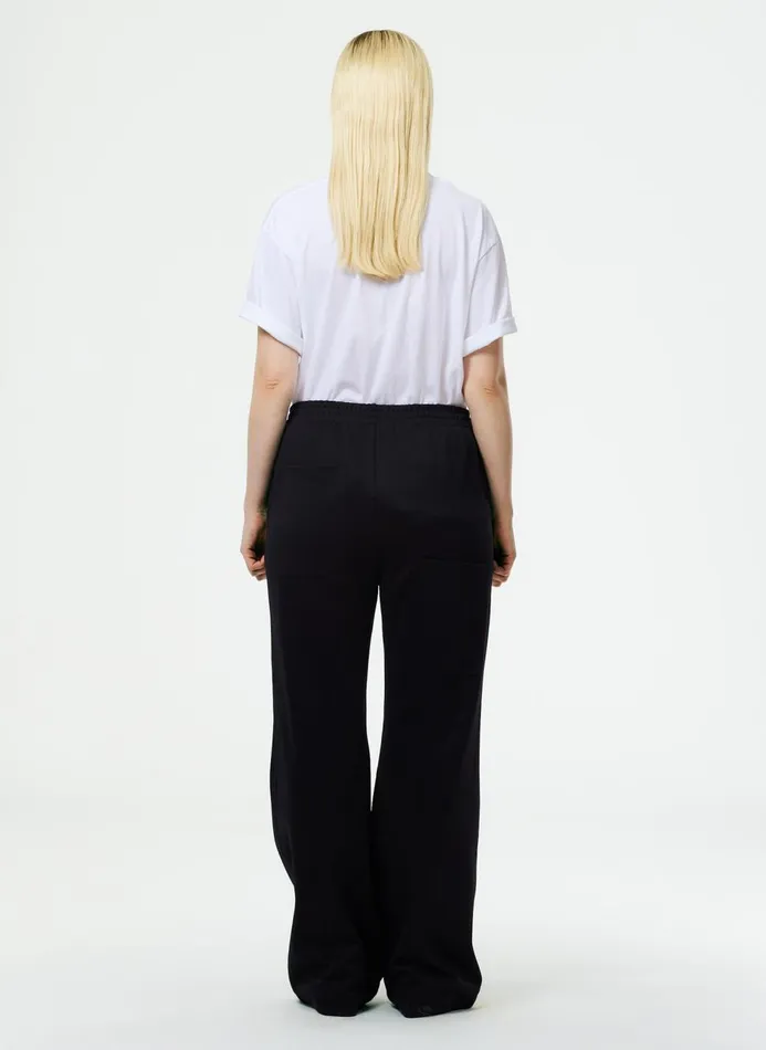 Women Pants and Shorts Tibi Active Knit Scottie Jogger Black