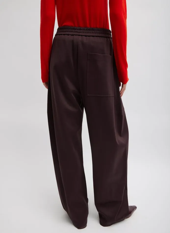 Women Pants and Shorts Tibi Active Knit Winslow Pant Brown