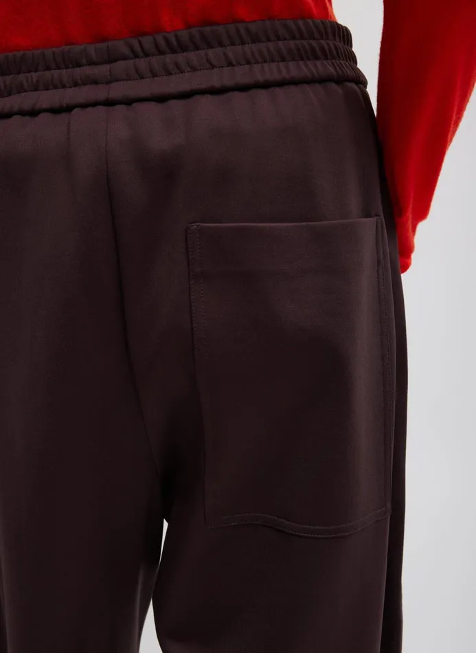 Women Pants and Shorts Tibi Active Knit Winslow Pant Brown