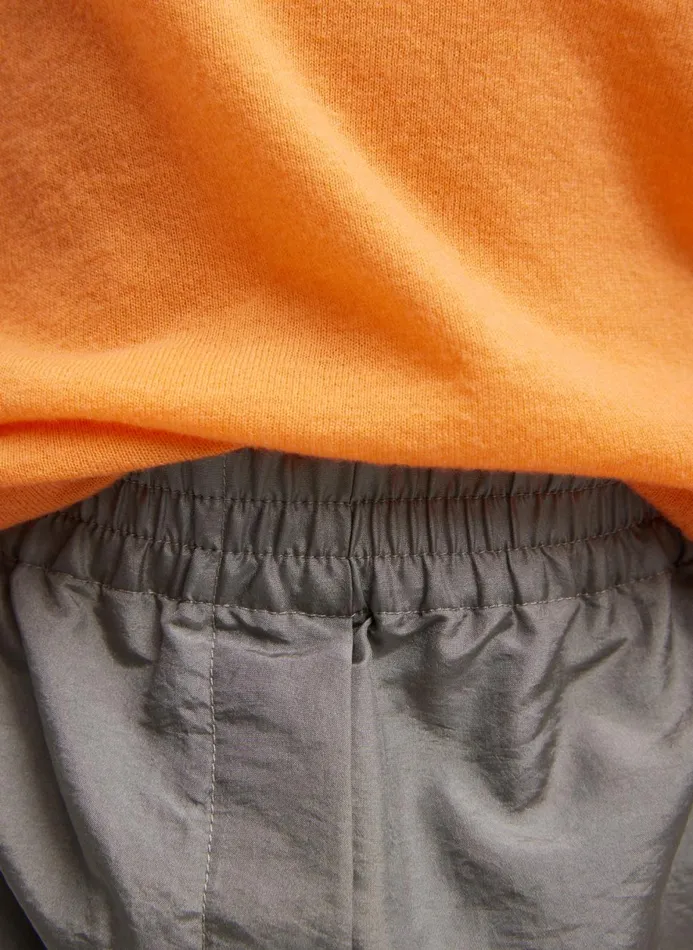 Women Pants and Shorts Tibi Crispy Nylon Kat Jogger Grey