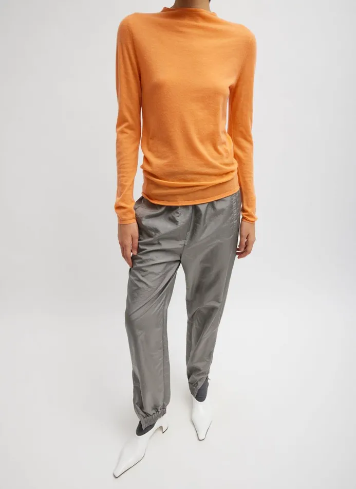 Women Pants and Shorts Tibi Crispy Nylon Kat Jogger Grey