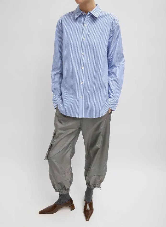 Women Pants and Shorts Tibi Crispy Nylon Wilt Pull On Jogger Grey