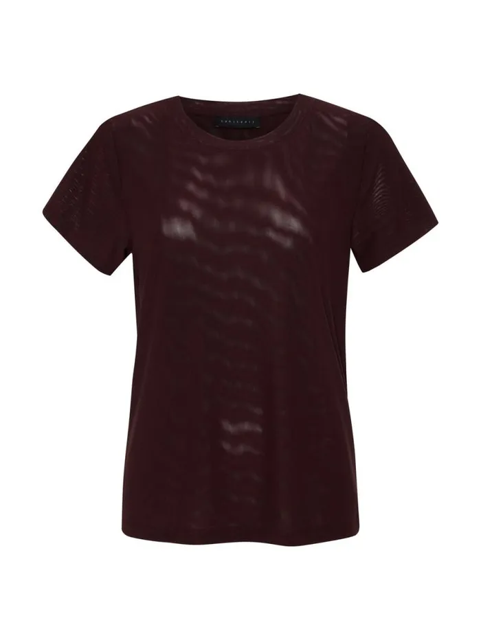 Women Perfect Mesh Tee Dark Cherry Inclusive Collection Sanctuary Clothing Tees and Tops Women Perfect Mesh Tee Dark Cherry Inclusive Collection Sanctuary Clothing Tees and Tops