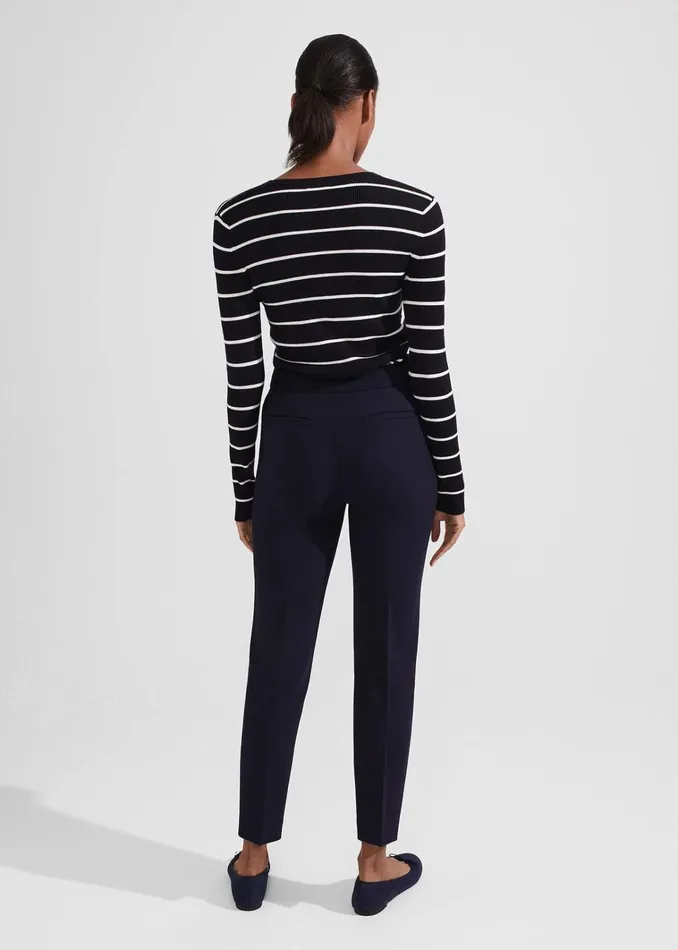 Women Petite Gael Trousers Navy Hobbs Trousers