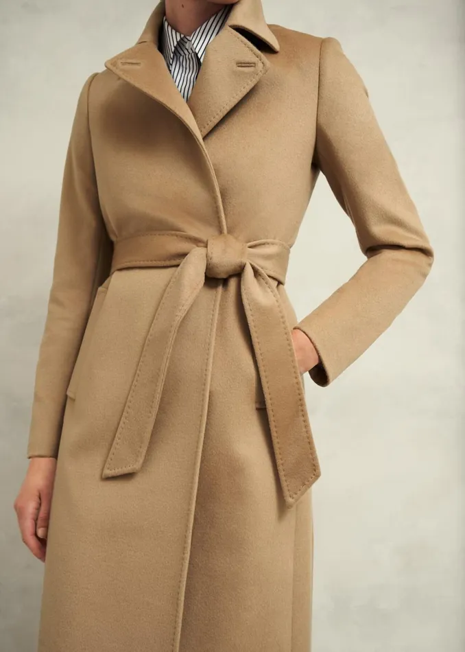 Women Petite Livia Wool Coat Hobbs Camel Hobbs Coats and Jackets