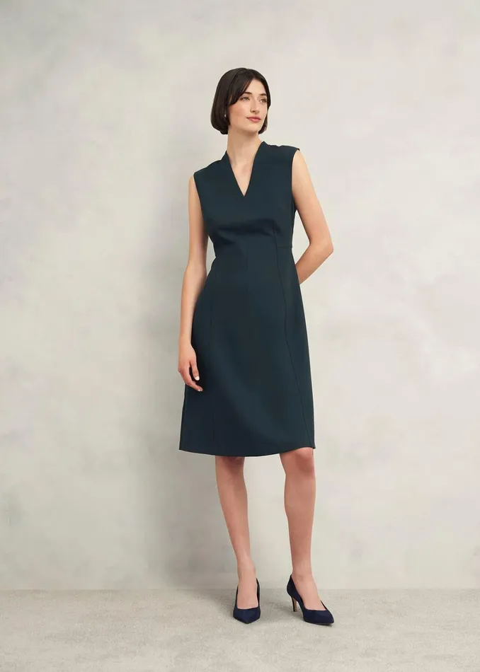 Women Petite Marina Dress Evergreen Hobbs Dresses and Jumpsuits