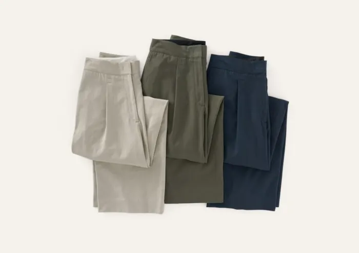 Women Pleatfront Trousers Poetry Fashion Trousers and Shorts
