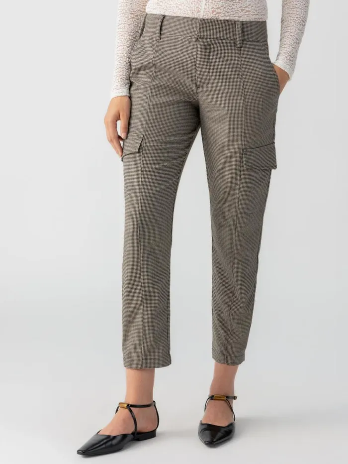 Women Polished Cargo Standard Rise Pant Compact Houndstooth Sanctuary Clothing Pants Women Polished Cargo Standard Rise Pant Compact Houndstooth Sanctuary Clothing Pants