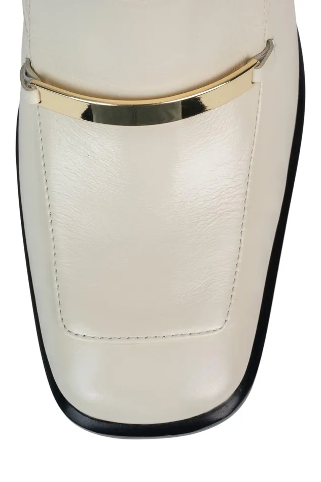 Women Pump Jeffrey Campbell BROCHURE Cream Gold