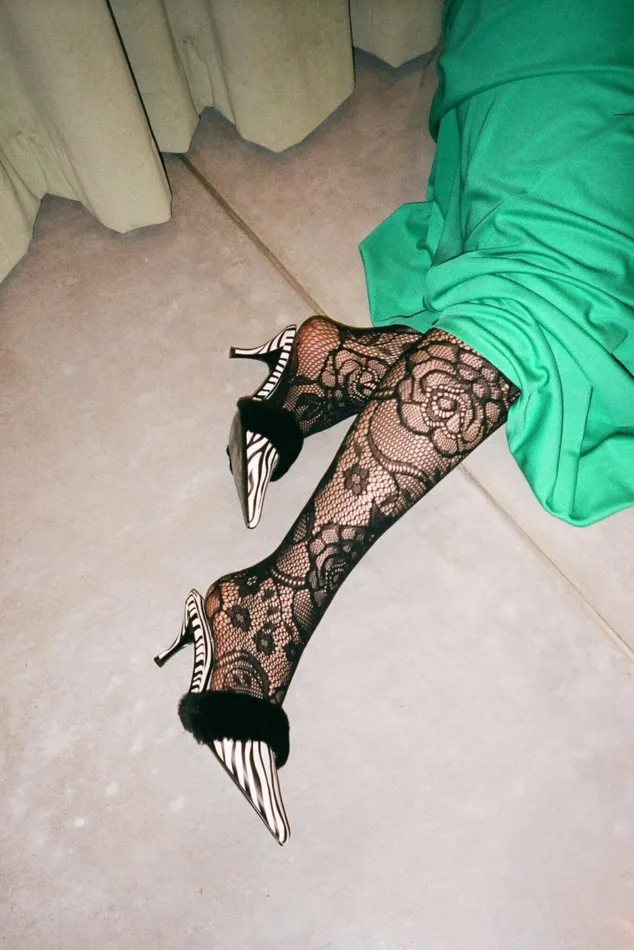 Women Pump Jeffrey Campbell TASTEFUL Black White Zebra
