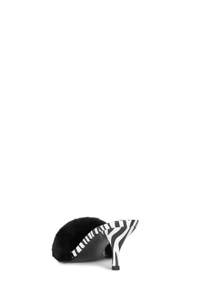 Women Pump Jeffrey Campbell TASTEFUL Black White Zebra
