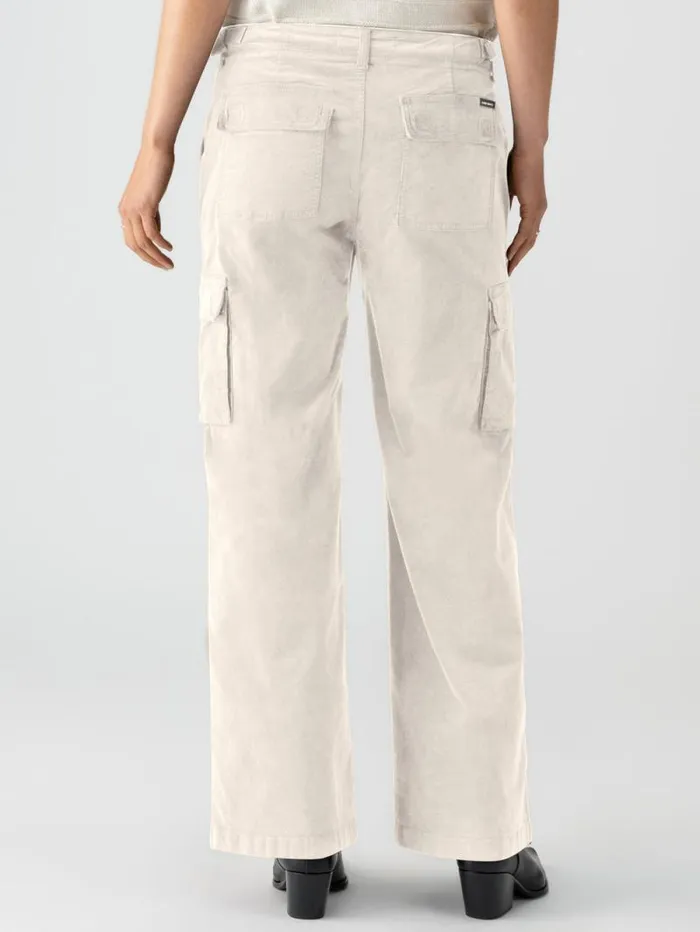 Women Reissue Corduroy Cargo Standard Rise Pant Toasted Almond Sanctuary Clothing Pants
