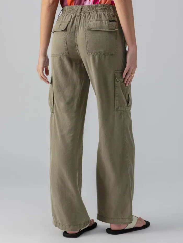 Women Relaxed Reissue Cargo Standard Rise Pant Burnt Olive Sanctuary Clothing Pants