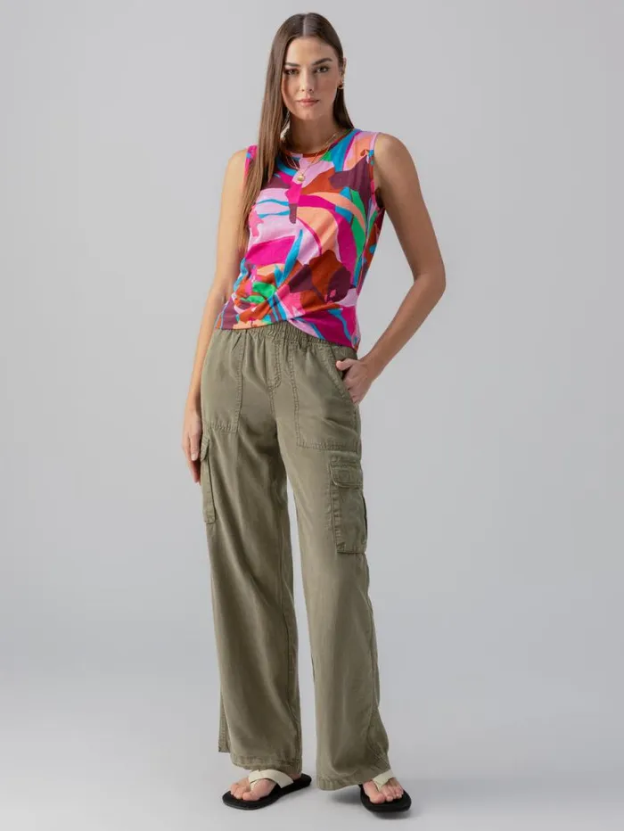 Women Relaxed Reissue Cargo Standard Rise Pant Burnt Olive Sanctuary Clothing Pants