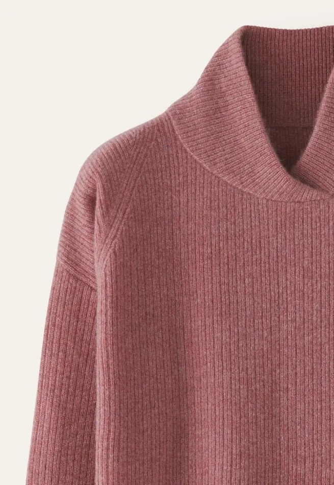 Women Ribstitch Sweater Soft Berry Poetry Fashion Sweaters