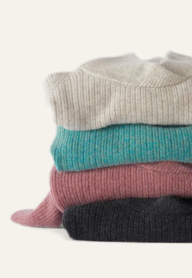 Women Ribstitch Sweater Soft Berry Poetry Fashion Sweaters