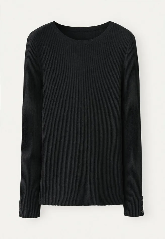 Women Ribbed Sweater Black Marl Poetry Fashion Sweaters