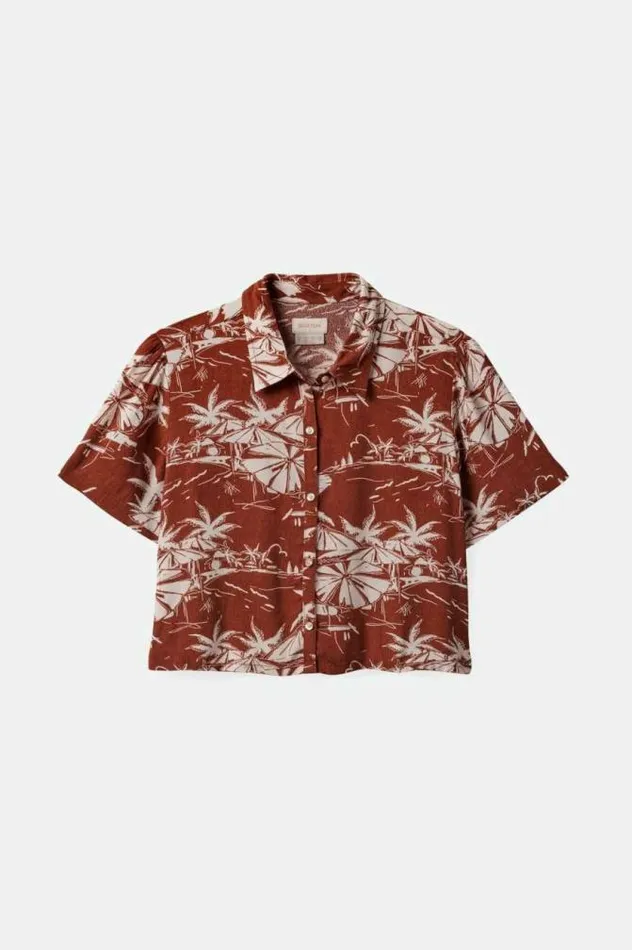Women Riviera SS Woven Shirt Sepia Brixton Flannels and Buttonups