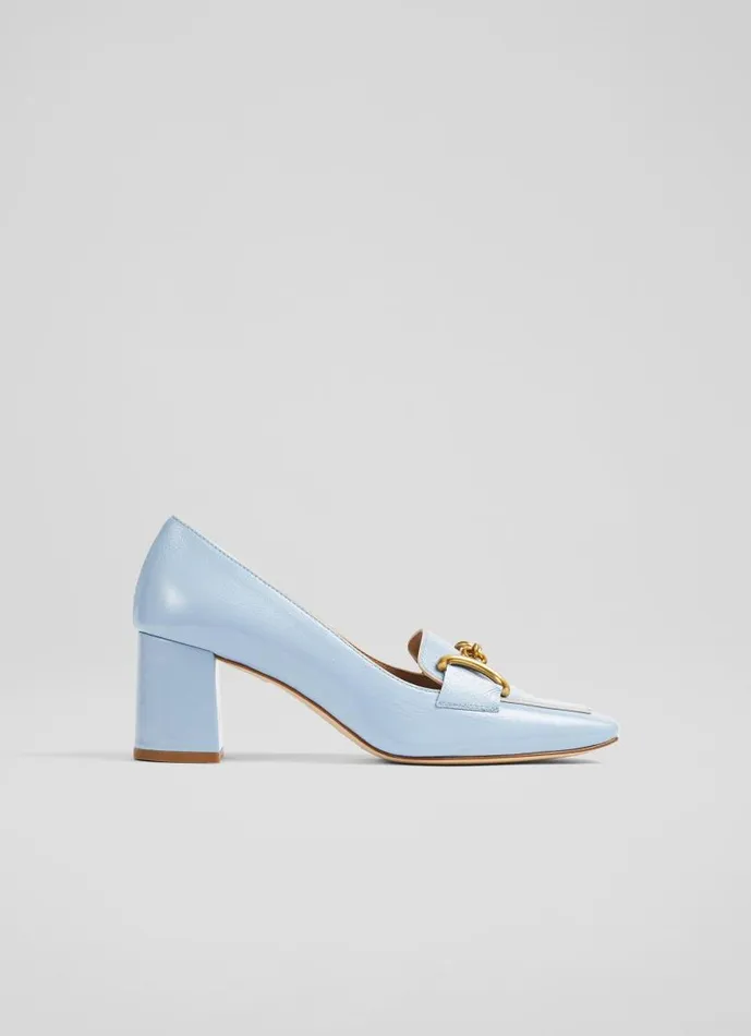 Women Samantha Blue Crinkle Patent SnaffleDetail Courts Wedgewood LKBennett Court Shoes Women Samantha Blue Crinkle Patent SnaffleDetail Courts Wedgewood LKBennett Court Shoes