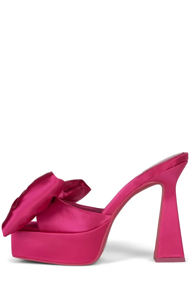 Women Sandal Jeffrey Campbell GAZENIA Fuchsia Satin