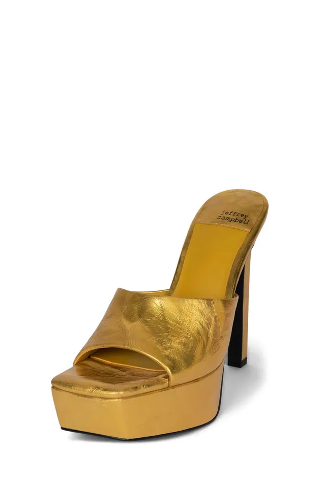 Women Sandal Jeffrey Campbell GOINGGLAM Black Glitter