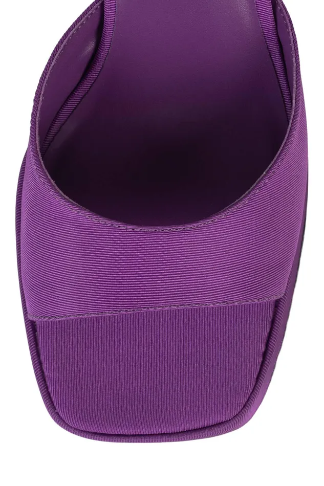 Women Sandal Jeffrey Campbell NINETY Purple Faille