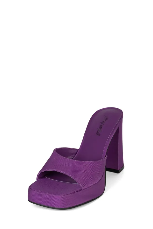 Women Sandal Jeffrey Campbell NINETY Purple Faille