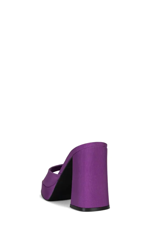 Women Sandal Jeffrey Campbell NINETY Purple Faille