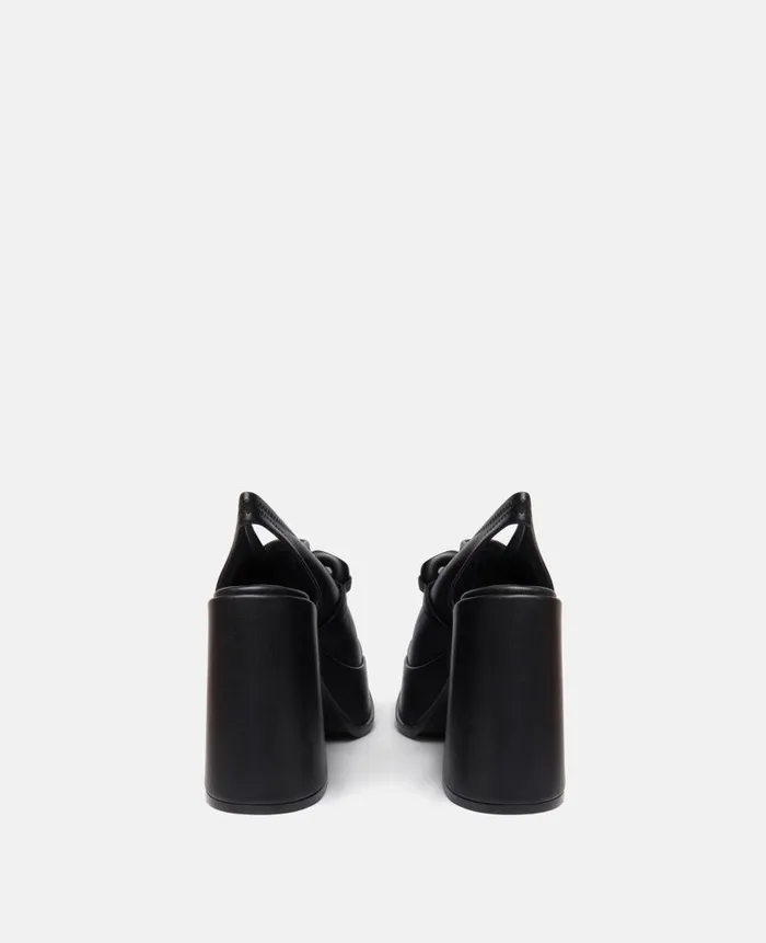 Women Sandals Stella McCartney Skyla Chain Platform Sandals Black