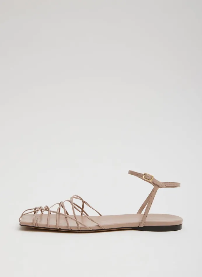 Women Sandals Tibi Berneice Kidskin Sandal Nude