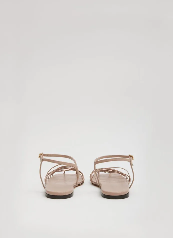 Women Sandals Tibi Berneice Kidskin Sandal Nude