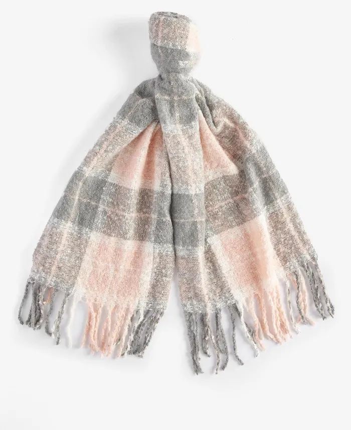Women Scarves and Wraps Barbour Saltburn Beanie and Tartan Scarf Set Grey Rose Women Scarves and Wraps Barbour Saltburn Beanie and Tartan Scarf Set Grey Rose
